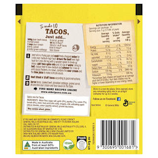 Old El Paso Mexican Reduced Salt Taco Spice Mix Mild