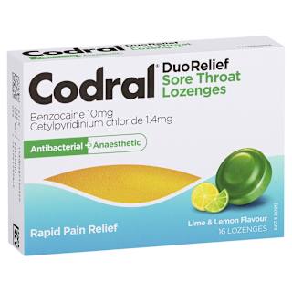 Codral Lozenges Lime Lemon