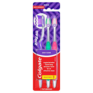 Colgate Zigzag Deep Interdental Clean Toothbrush Medium