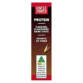 Uncle Tobys Protein Bars with Caramel & Dark Chocolate 5 Pack