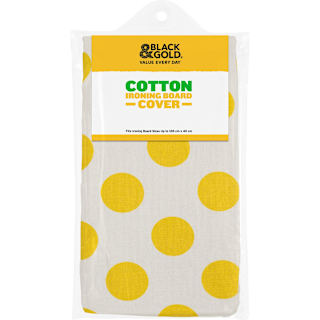 Black & Gold Ironing Board Cover
