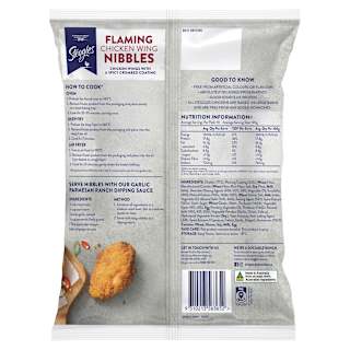 Steggles Chicken Pieces Flaming Wing Nibbles Spicy
