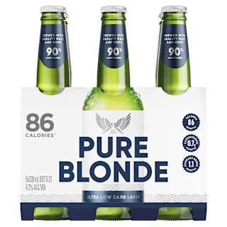 Pure Blonde Bottle 330mL 6 Pack