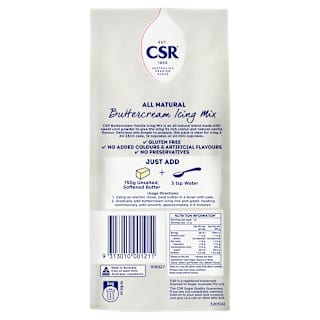 CSR All Natural Buttercream Icing Mix Vanilla