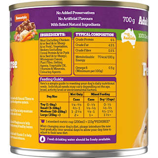 Pedigree Wet Dog Food with Chicken, Rice & Vegies Homestyle Can