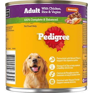 Pedigree Wet Dog Food with Chicken, Rice & Vegies Homestyle Can