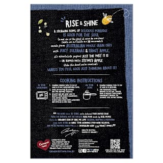 Carman's Gourmet Porridge Sachets Apple Sultana & Cinnamon