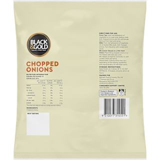 Black & Gold Chopped Onions
