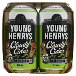 Young Henry's Cloudy Cider Can 375mL 6 Pack