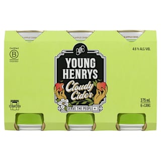 Young Henry's Cloudy Cider Can 375mL 6 Pack
