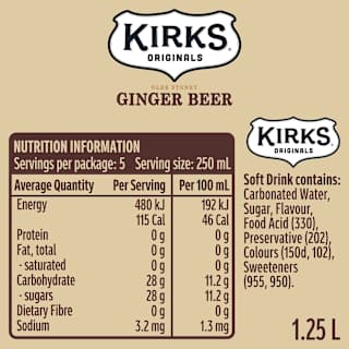 Kirks Olde Stoney Ginger Beer Soft Drink Bottle