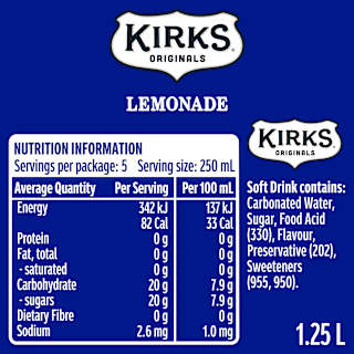 Kirks Lemonade Bottle Soft Drink