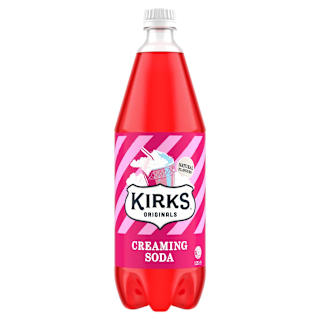 Kirks Creaming Soda Bottle Soft Drink Bottle 