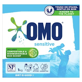 OMO Sensitive Laundry Detergent Washing Powder Front & Top Loader