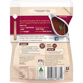 Gravox Lamb & Rosemary Liquid Gravy Pouch  Family Pack