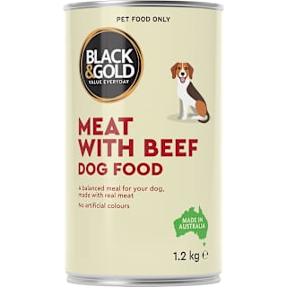 Black & Gold Beef Dog Food