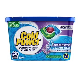 Cold Power Odour Fighter Laundry Triple Capsules