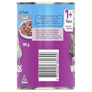 Whiskas 1+ Years Wet Cat Food Tuna Can