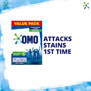 OMO Active Clean Laundry Detergent Washing Powder Front & Top Loader