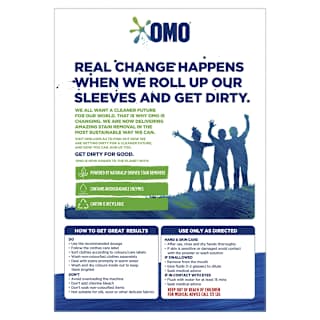 OMO Active Clean Laundry Detergent Washing Powder Front & Top Loader