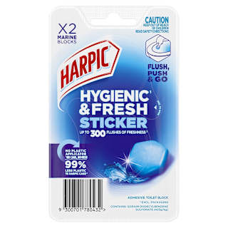 Harpic Hygienic & Fresh Toilet Cleaner Sticker Marine