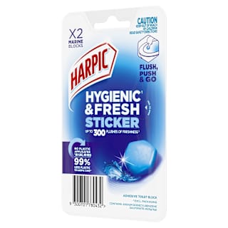 Harpic Hygienic & Fresh Toilet Cleaner Sticker Marine