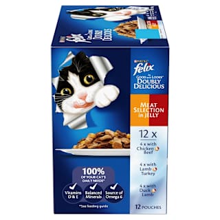 Felix Adult As Good as it Looks Doubly Delicious Meat Selection in Jelly Wet Cat Food