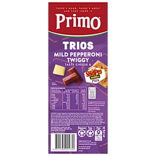 Primo Mild Pepperoni Twiggy Tasty Cheese & Pizza Lovers Shapes