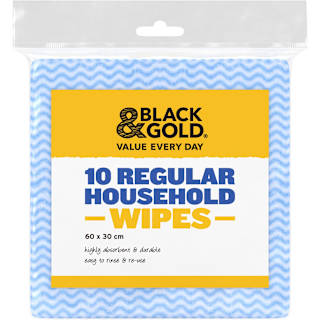 Black & Gold Regular Household Wipes