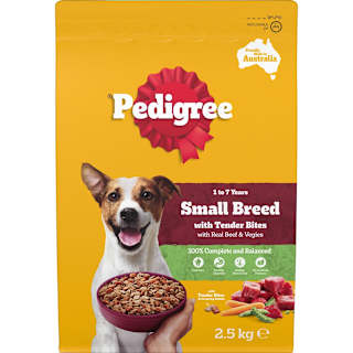 Pedigree Adult Small Breed Dry Dog Food With Real Beef & Veggies
