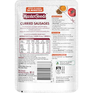MasterFoods Recipe Base Curried Sausages