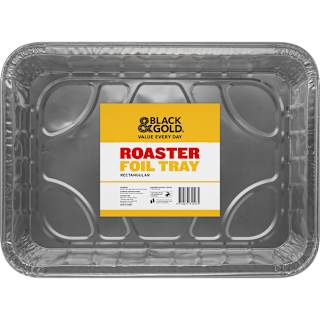 Black & Gold Foil Roaster Rectangle