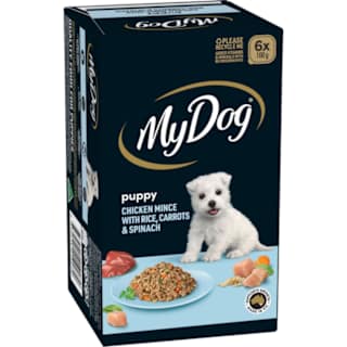 My Dog Chicken Mince With Rice, Carrots & Spinach Puppy Food