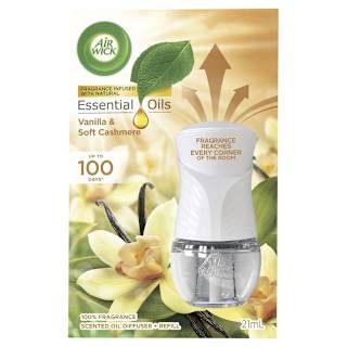 Air Wick Essential Oil Air Freshener Le Vanilla & Soft Cashmere