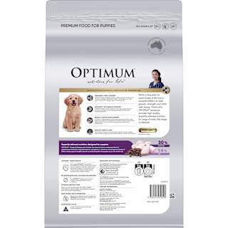 Optimum Puppy Dry Dog Food Chicken Bag