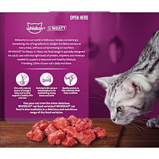 Whiskas So Meaty Wet Cat Food Meat Cuts In Gravy
