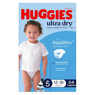 Huggies Ultra Dry Nappies Boys Size 5 (13-18kg)