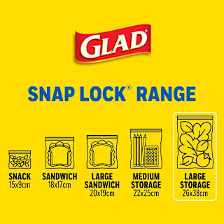 Glad Snap Lock Large Storage Bags