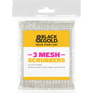 Black & Gold Scrubber Mesh