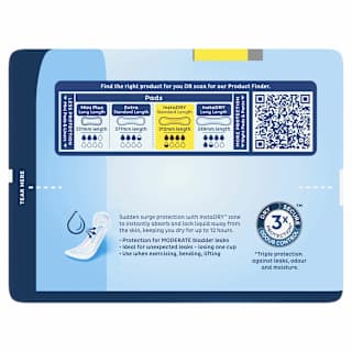 Tena Pads Instadry Standard Length