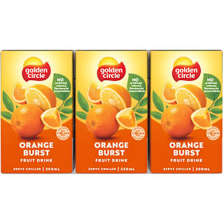 Golden Circle Orange Burst Fruit Drink Multipack Poppers