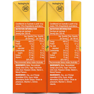 Golden Circle Orange Burst Fruit Drink Multipack Poppers