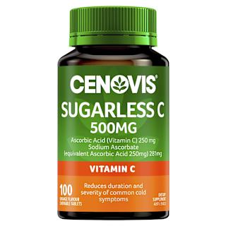 Cenovis Sugarless C 500mg Orange Flavour Tablets