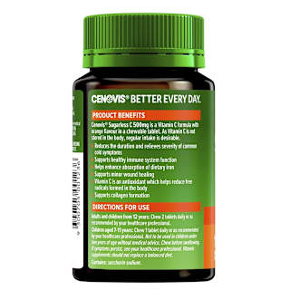Cenovis Sugarless C 500mg Orange Flavour Tablets