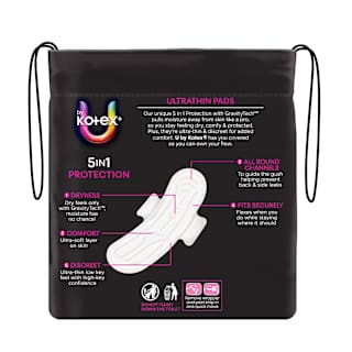 U By Kotex Feminine Pad Ultrathin Wing Super