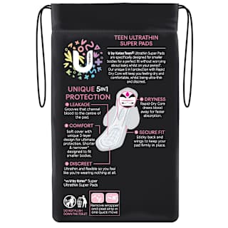 U By Kotex Feminine Pad Petite Ultrathin Regular Wing