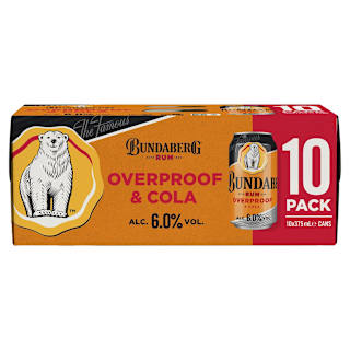 Bundaberg Overproof Rum & Cola Can