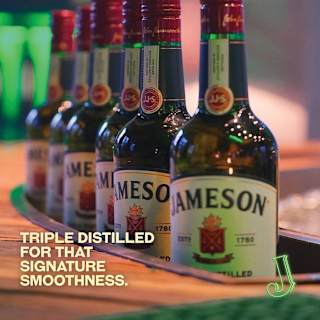 Jameson Irish Whiskey Bottle 1L