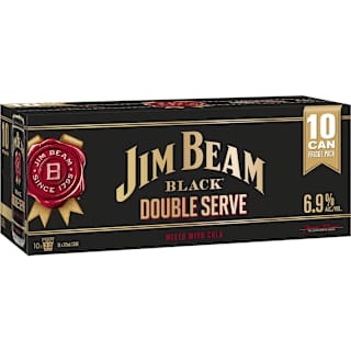 Jim Beam Black & Cola Double Serve Can