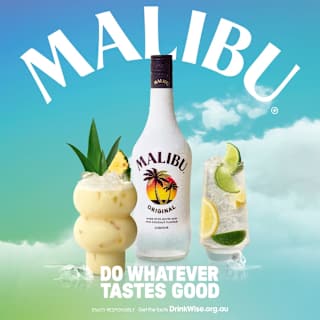 Malibu White Rum with Coconut Bottle